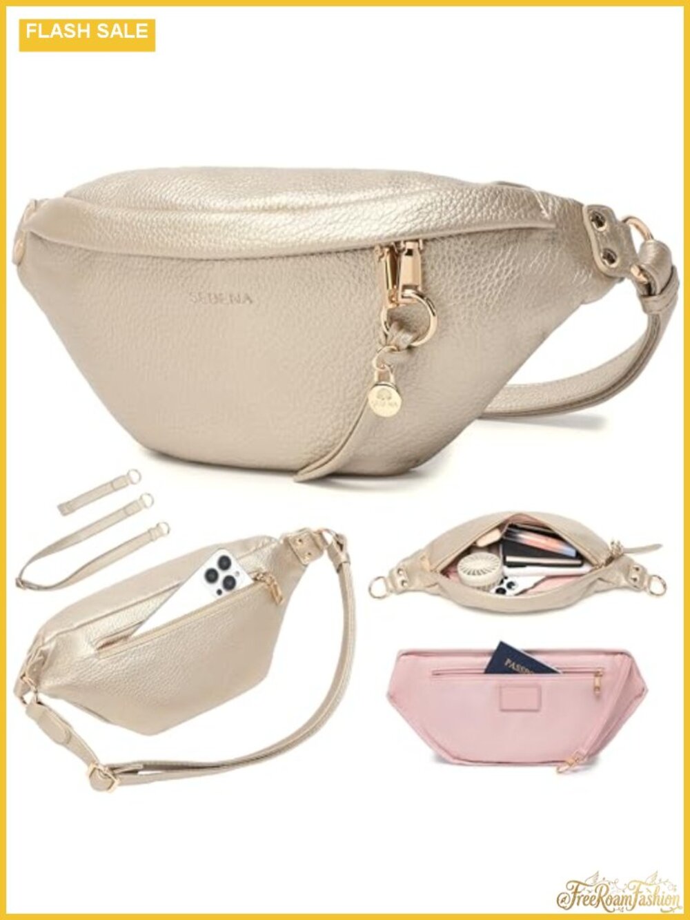 Anti Pickpocket RFID Crossbody Bag Vegan Leather Adjustable Strap Travel